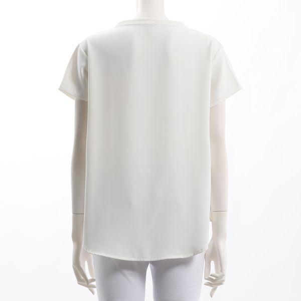 Vネックブラウス