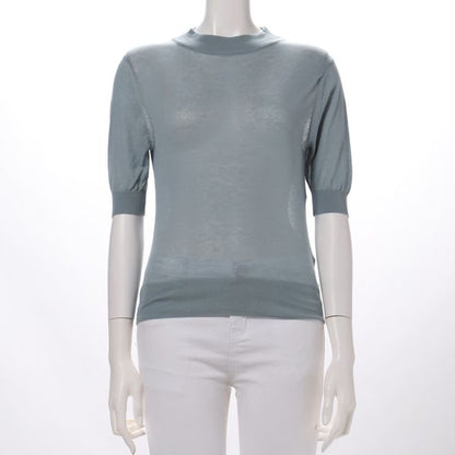 シンプルシルエットシアークルーネックニット