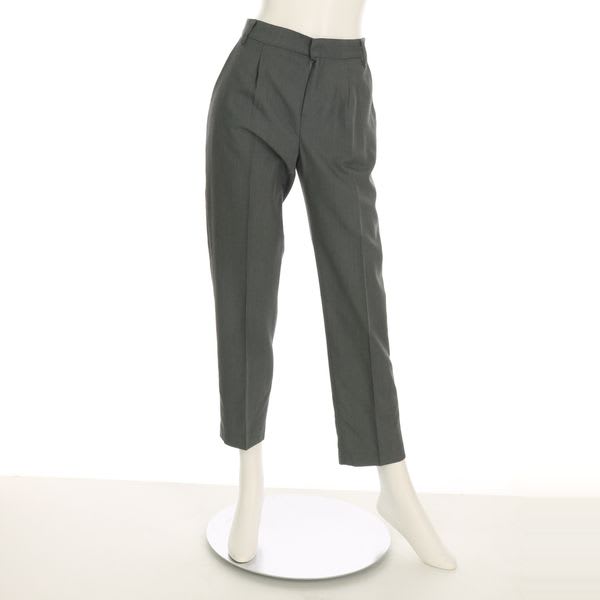 後ろゴムデザインテーパードパンツ