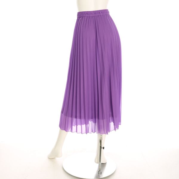 ウエストゴムプリーツスカート