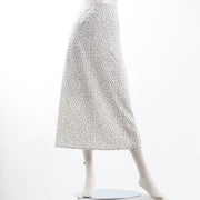 ドット柄バッグスリットスカート