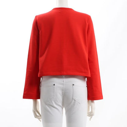 フロントボタンカーディガン