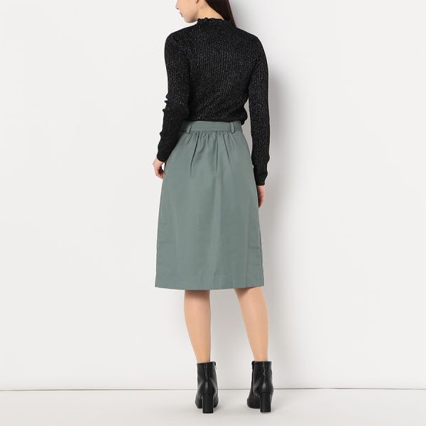 Dカンベルト付きタイトスカート