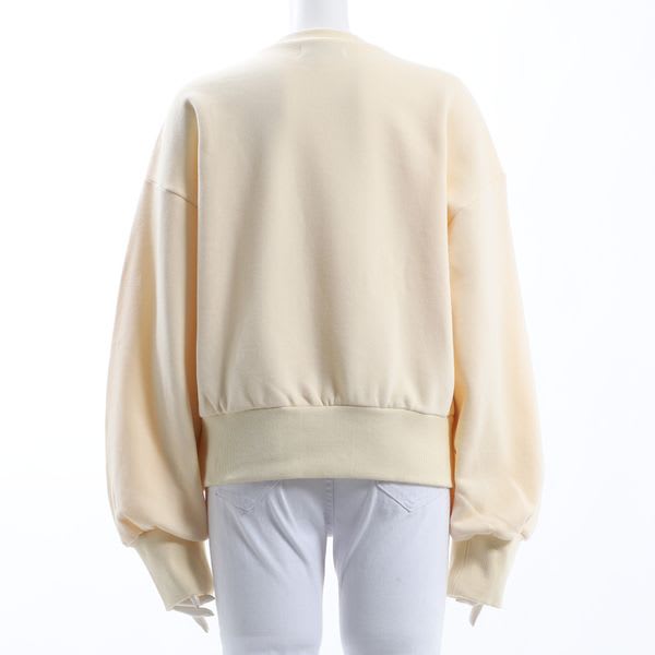 ボリュームスリーブクルーネックプルオーバー