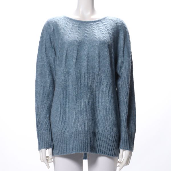 編地切り替えニット