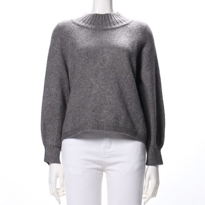 ラグランスリーブハイネックニット