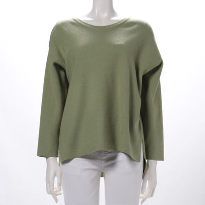 バックレースアップデザインニット