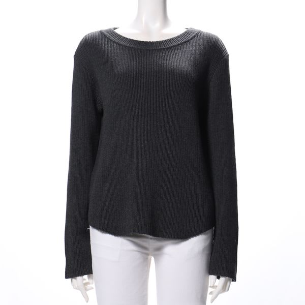 ボートネックドロップショルダーニット