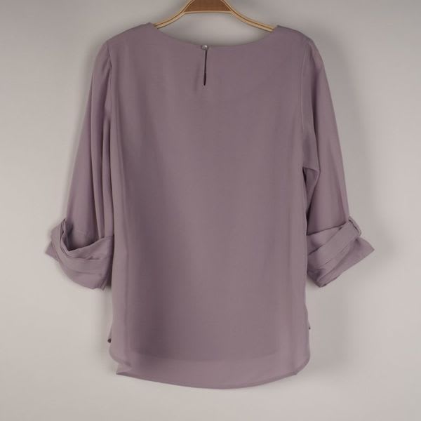 袖口リボンブラウス