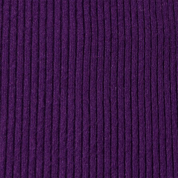 シンプルクルーネックリブニット