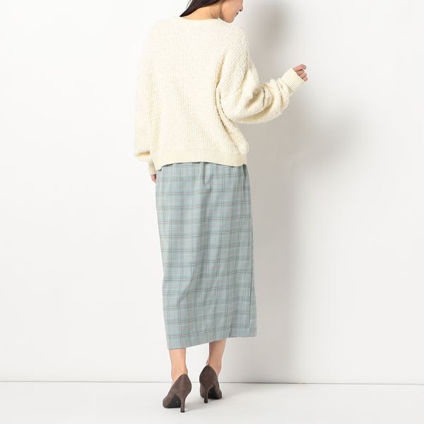 ツイード風ニット