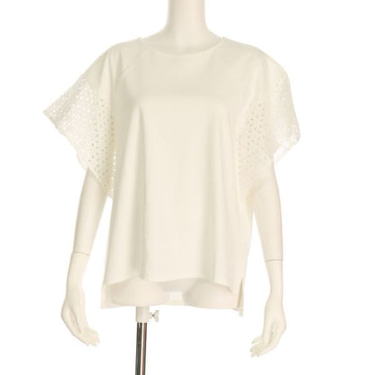 カットワークレースカットソー