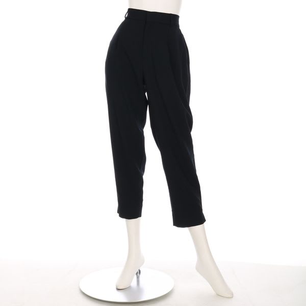 バックゴムタック入りテーパードパンツ