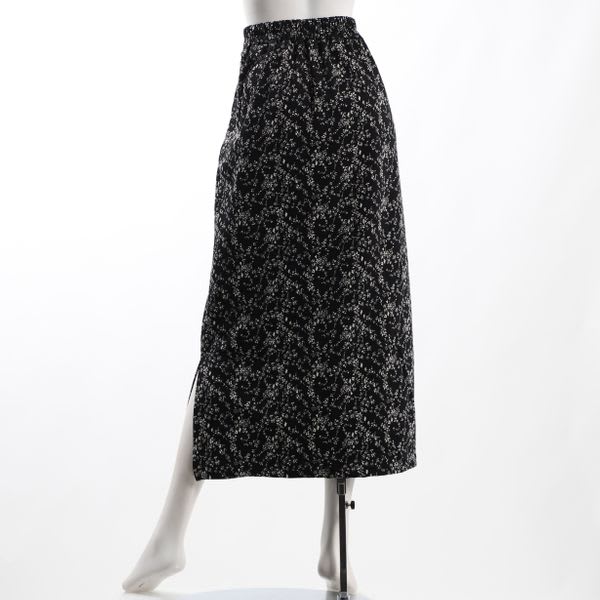 花柄スリットナロースカート