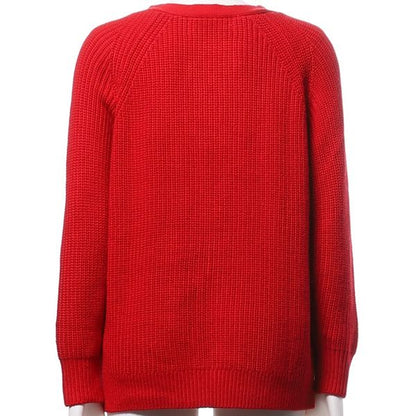 レースアップデザインニット