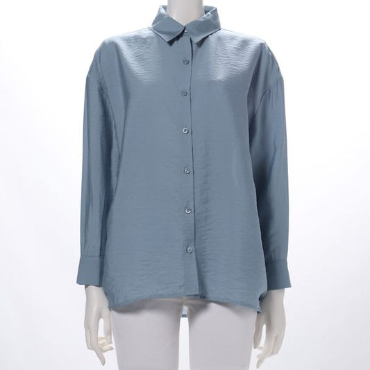 前開きデザインシアーシャツ