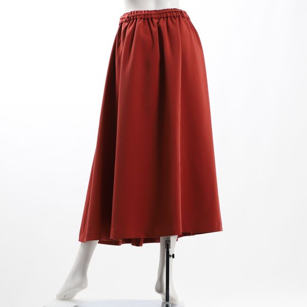 リボンベルト付きフレアスカート