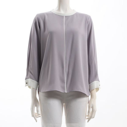 バイカラーデザインブラウス