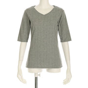 汗ジミ防止Vネックカットソー