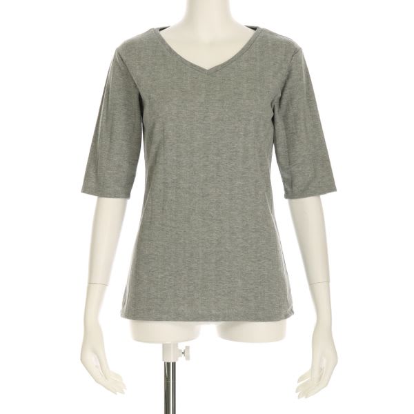 汗ジミ防止Vネックカットソー