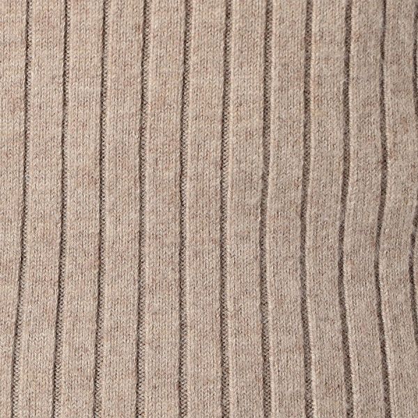 バイカラーフレアスリーブリブニット