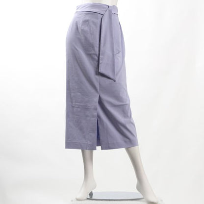 フロントスリットリボンベルト付きセミタイトスカート