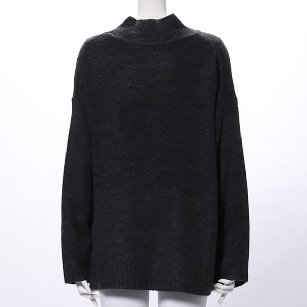 ヤクタッチハイネックニットプルオーバー