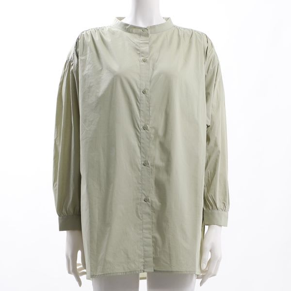 スタンドカラーブラウス