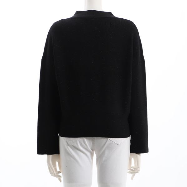 ラメ混カシュクールニット