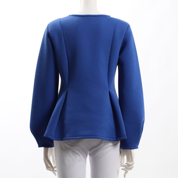 ペプラムデザインカットソー