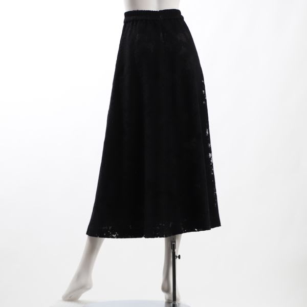 花柄レースAラインスカート