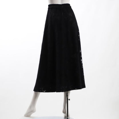 花柄レースAラインスカート