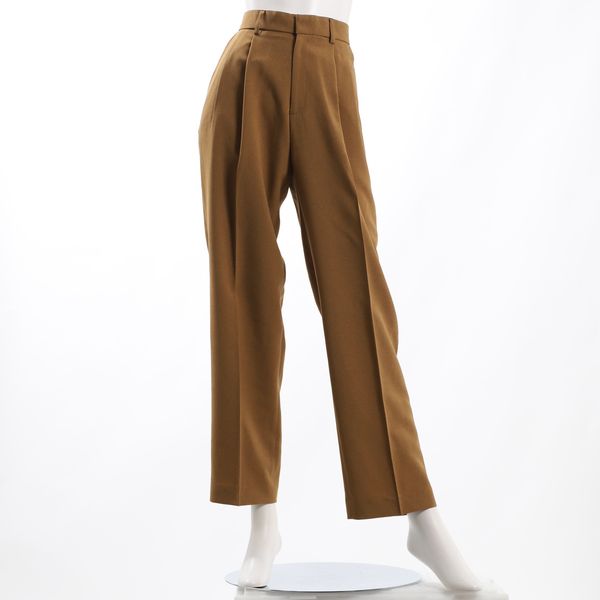 タック入りテーパードパンツ