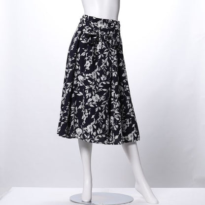 MNフラワープリントウエストリボンスカート