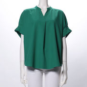 袖口タックデザインブラウス