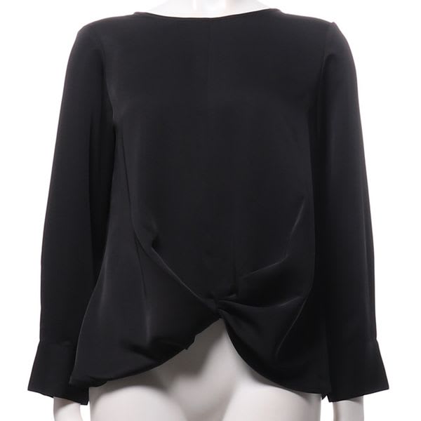 裾ツイストデザインとろみブラウス