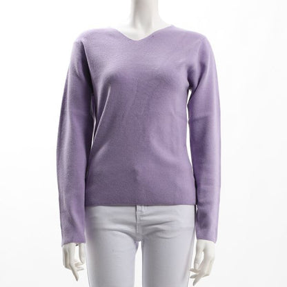 ハイゲージVネックニット