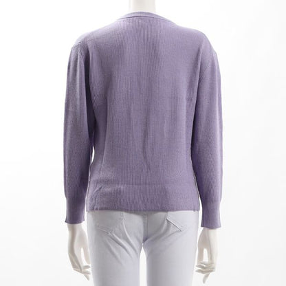 ドロップショルーダークルーネックニット