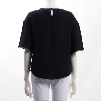 パイピングデザインフレアスリーブブラウス