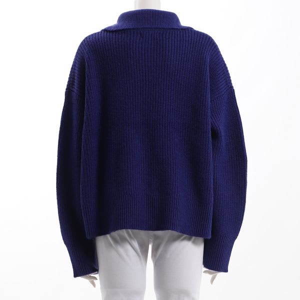 ジップデザインニット