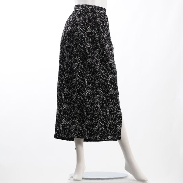 花柄スリットナロースカート