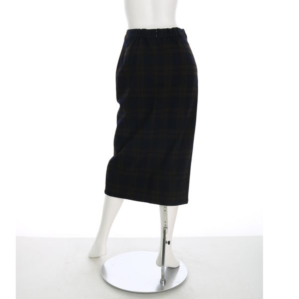 チェック柄タイトスカート