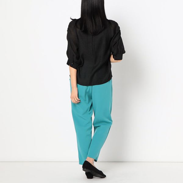 ふんわりスリーブシアーブラウス