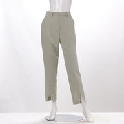 フロントスリットテーパードパンツ