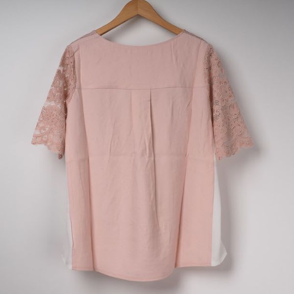 レース切り替えブラウス