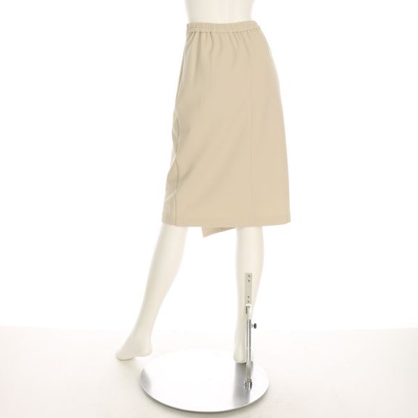 ラップ風フロントボタンタイトスカート