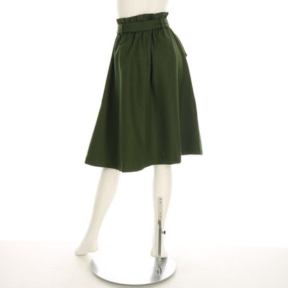 Dカンベルト付きフレアスカート