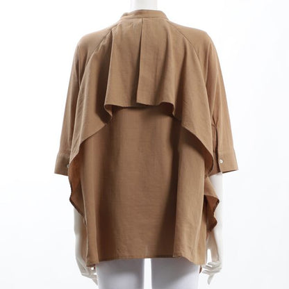 バックデザインバンドカラーブラウス