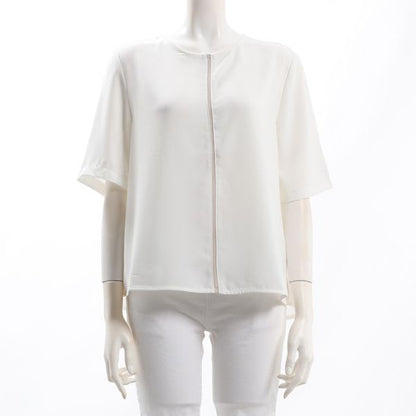 配色ラインクルーネックブラウス