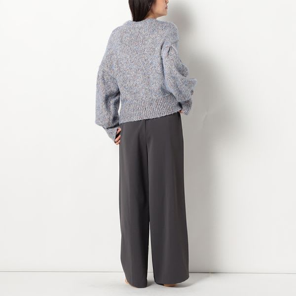 ウエスト総ゴムフレアパンツ